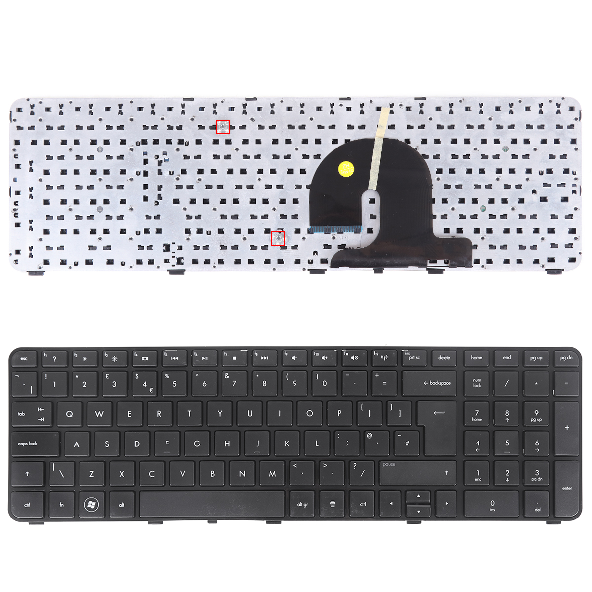 Picture of New Replacement Laptop Keyboard For  HP DV7-4000 GLOSSY FRAME BLACK Uk Layout